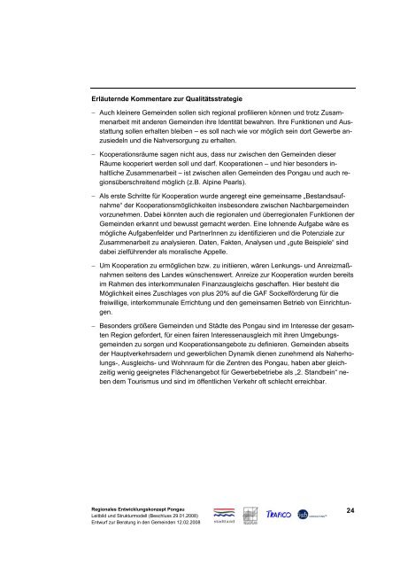 Regionales Entwicklungskonzept Pongau - Regionalverband Pongau