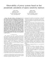 Observability of power systems based on fast ... - DIgSILENT