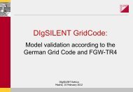 Example of Model Validation according to the German ... - DIgSILENT