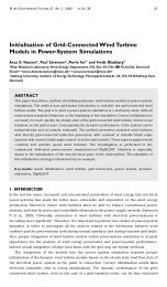 Initialisation of Grid-Connected Wind Turbine Models in Power ...