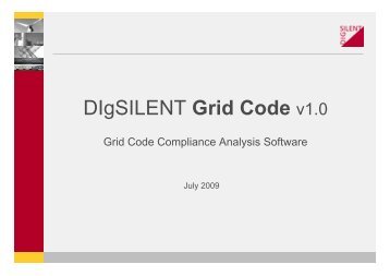 DIgSILENT Grid Code v1.0