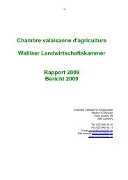 Chambre valaisanne d'agriculture Walliser Landwirtschaftskammer ...