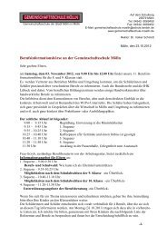 Elternbrief 1 - Gemeinschaftsschule Mölln