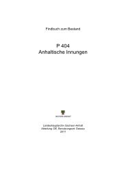 P 404 Anhaltische Innungen - Online-Recherche - Sachsen-Anhalt