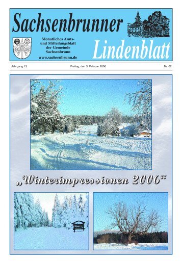 Sachsenbrunner Lindenblatt - Gemeinde Sachsenbrunn
