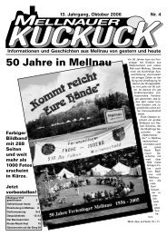 50 Jahre in Mellnau - Mellnau - Das Tor zum Burgwald