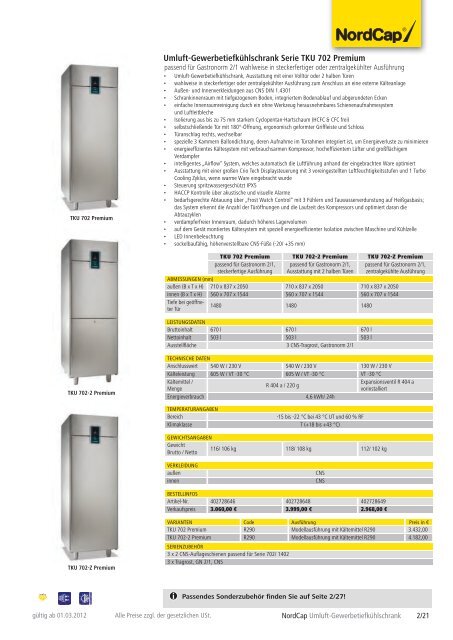 NordCap Kühltechnik - Gesamtprogramm 2012/ 13 - Profitechnik für ...