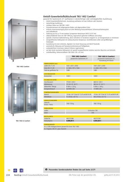 NordCap Kühltechnik - Gesamtprogramm 2012/ 13 - Profitechnik für ...