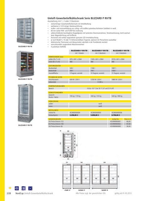 NordCap Kühltechnik - Gesamtprogramm 2012/ 13 - Profitechnik für ...