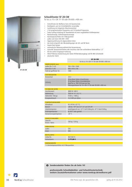 NordCap Kühltechnik - Gesamtprogramm 2012/ 13 - Profitechnik für ...