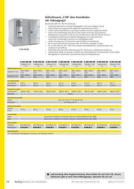 NordCap Kühltechnik - Gesamtprogramm 2012/ 13 - Profitechnik für ...