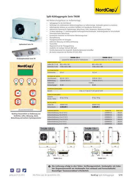 NordCap Kühltechnik - Gesamtprogramm 2012/ 13 - Profitechnik für ...