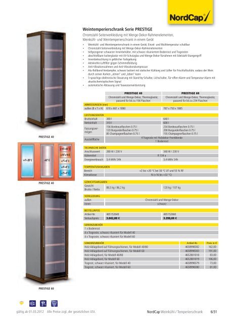 NordCap Kühltechnik - Gesamtprogramm 2012/ 13 - Profitechnik für ...