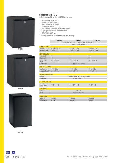 NordCap Kühltechnik - Gesamtprogramm 2012/ 13 - Profitechnik für ...