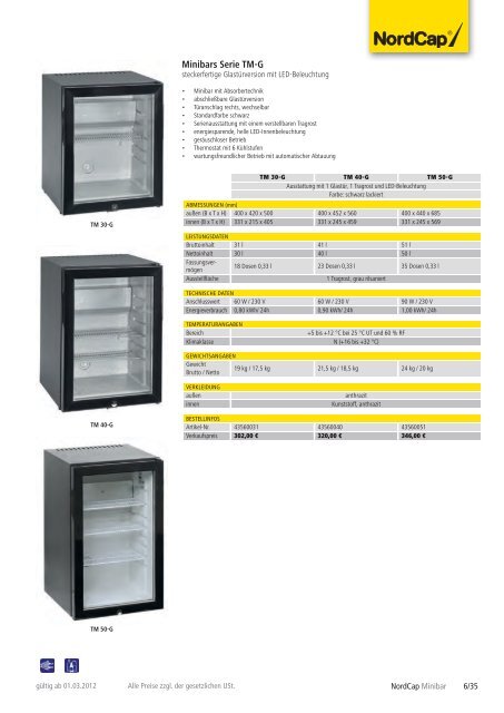 NordCap Kühltechnik - Gesamtprogramm 2012/ 13 - Profitechnik für ...