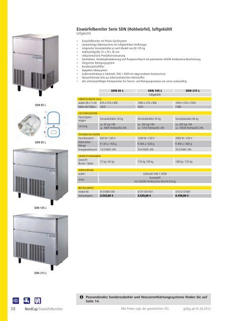 NordCap Kühltechnik - Gesamtprogramm 2012/ 13 - Profitechnik für ...