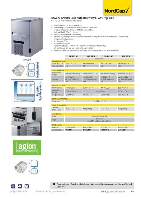 NordCap Kühltechnik - Gesamtprogramm 2012/ 13 - Profitechnik für ...