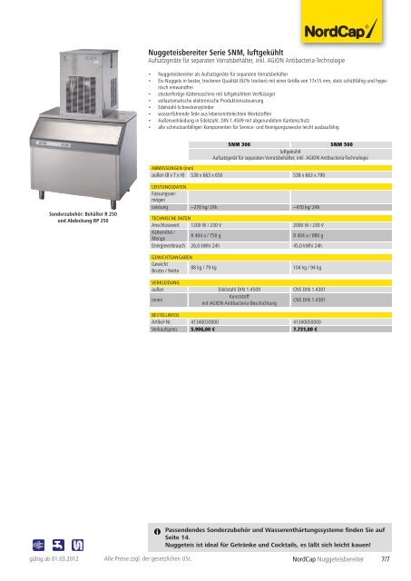 NordCap Kühltechnik - Gesamtprogramm 2012/ 13 - Profitechnik für ...