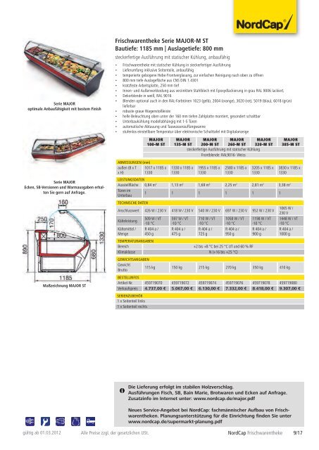 NordCap Kühltechnik - Gesamtprogramm 2012/ 13 - Profitechnik für ...