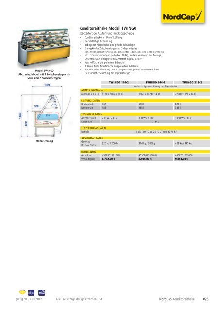 NordCap Kühltechnik - Gesamtprogramm 2012/ 13 - Profitechnik für ...