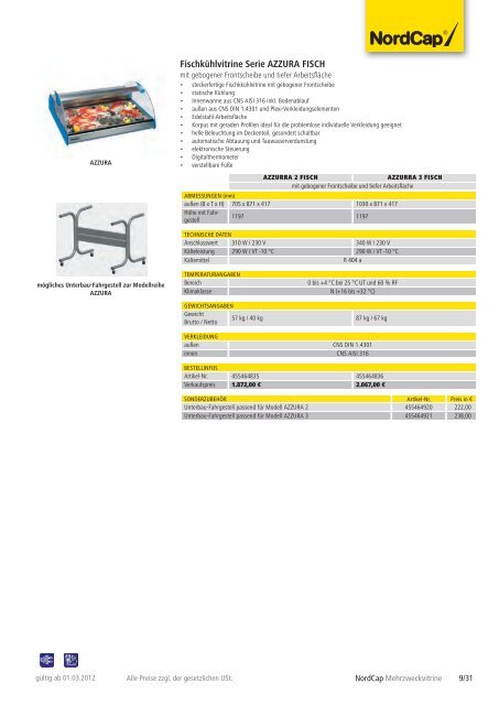 NordCap Kühltechnik - Gesamtprogramm 2012/ 13 - Profitechnik für ...