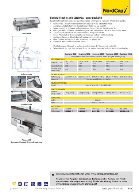 NordCap Kühltechnik - Gesamtprogramm 2012/ 13 - Profitechnik für ...