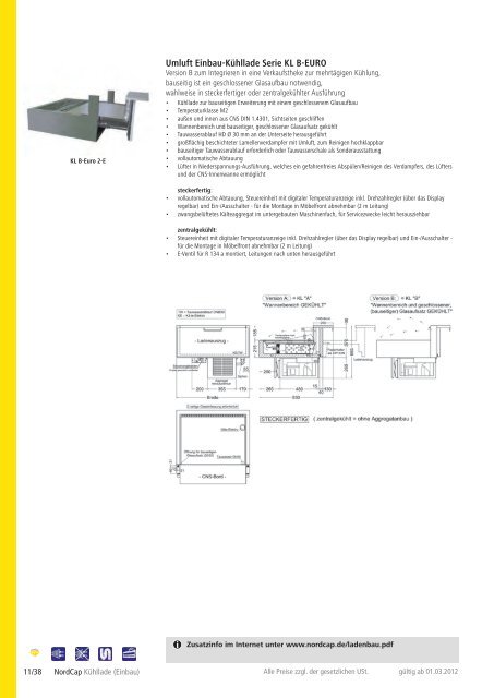 NordCap Kühltechnik - Gesamtprogramm 2012/ 13 - Profitechnik für ...