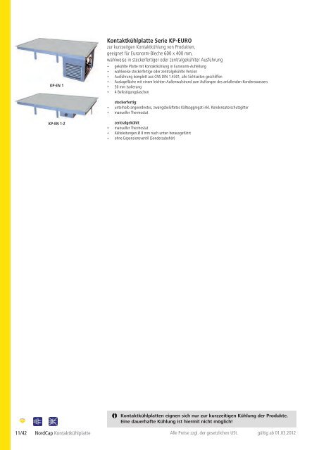 NordCap Kühltechnik - Gesamtprogramm 2012/ 13 - Profitechnik für ...