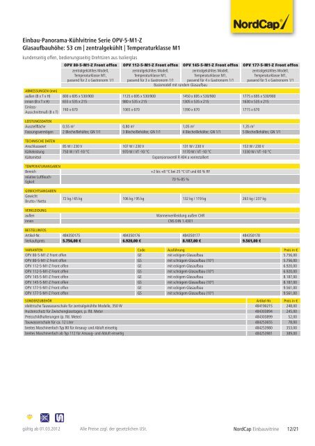 NordCap Kühltechnik - Gesamtprogramm 2012/ 13 - Profitechnik für ...