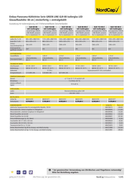 NordCap Kühltechnik - Gesamtprogramm 2012/ 13 - Profitechnik für ...