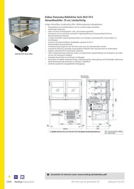NordCap Kühltechnik - Gesamtprogramm 2012/ 13 - Profitechnik für ...