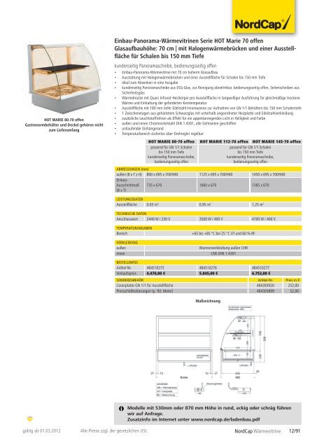 NordCap Kühltechnik - Gesamtprogramm 2012/ 13 - Profitechnik für ...