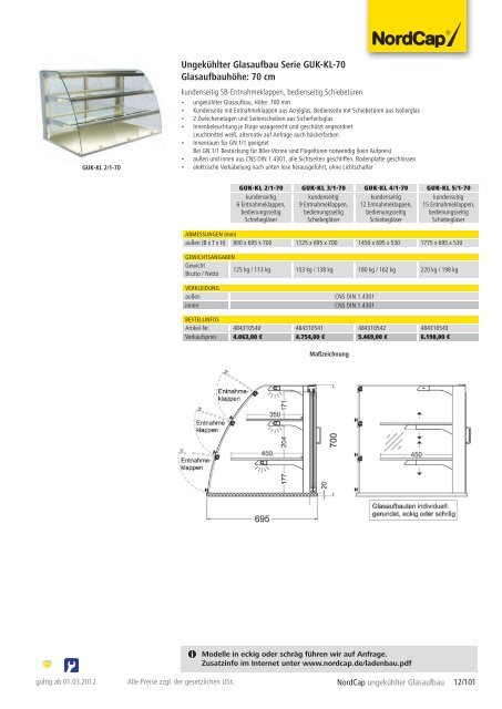 NordCap Kühltechnik - Gesamtprogramm 2012/ 13 - Profitechnik für ...