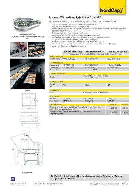 NordCap Kühltechnik - Gesamtprogramm 2012/ 13 - Profitechnik für ...