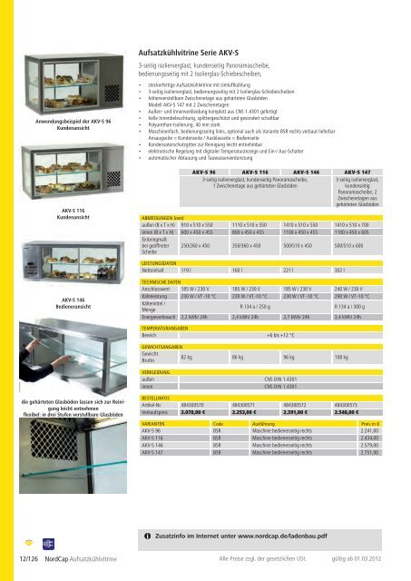 NordCap Kühltechnik - Gesamtprogramm 2012/ 13 - Profitechnik für ...