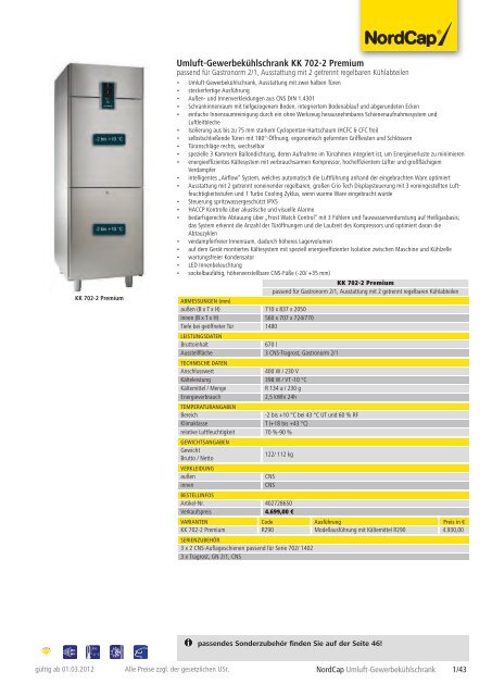 NordCap Kühltechnik - Gesamtprogramm 2012/ 13 - Profitechnik für ...