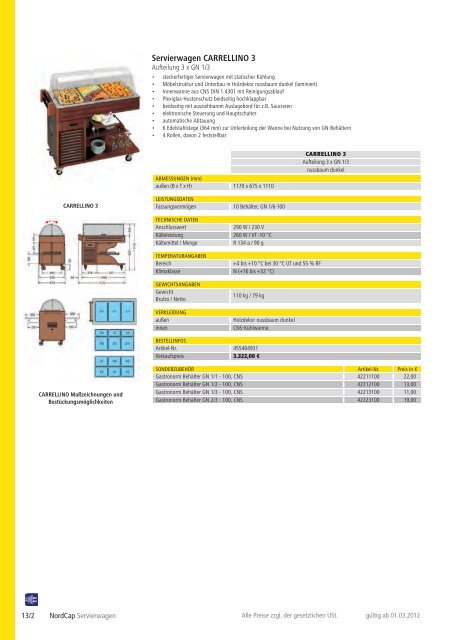 NordCap Kühltechnik - Gesamtprogramm 2012/ 13 - Profitechnik für ...