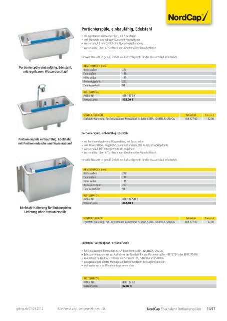 NordCap Kühltechnik - Gesamtprogramm 2012/ 13 - Profitechnik für ...