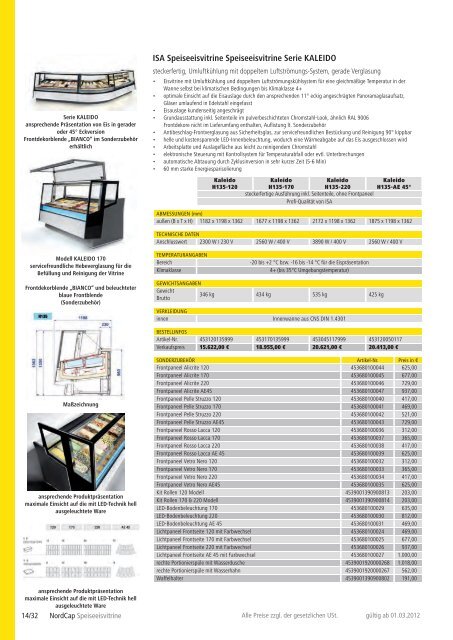 NordCap Kühltechnik - Gesamtprogramm 2012/ 13 - Profitechnik für ...