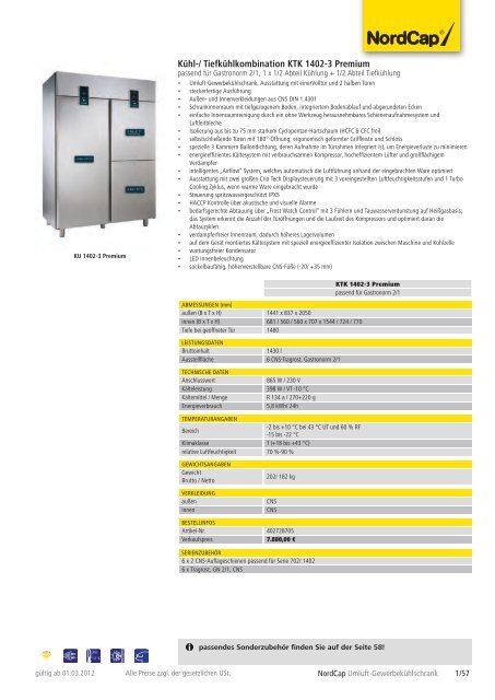 NordCap Kühltechnik - Gesamtprogramm 2012/ 13 - Profitechnik für ...