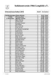 Ergebnisse 2010 - SV66 Lengfeld