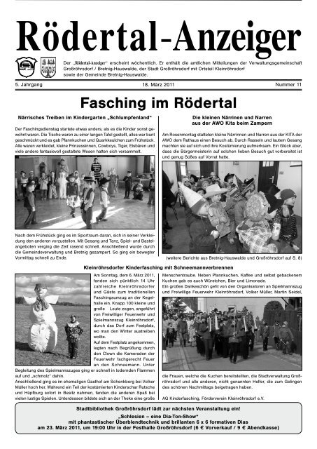 Rödertal-Anzeiger - bei Stadtmax.de