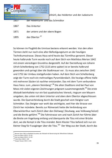 Geschichte Winterthurs im Mittelalter - Winterthurer Fortbildungskurs