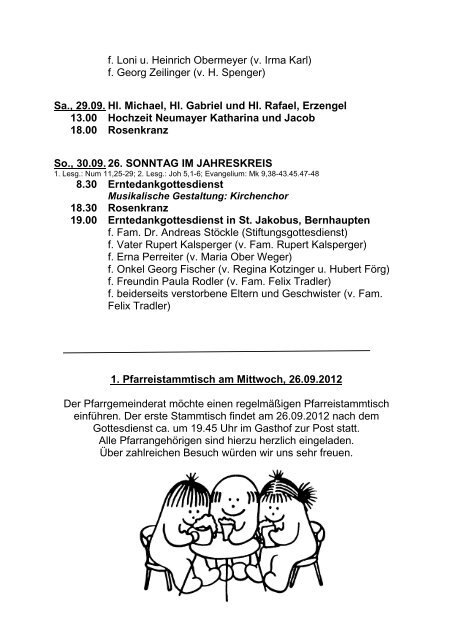 Gottesdienst-Ordnung Vachendorf vom 02. bis 30.09.2012 So ...