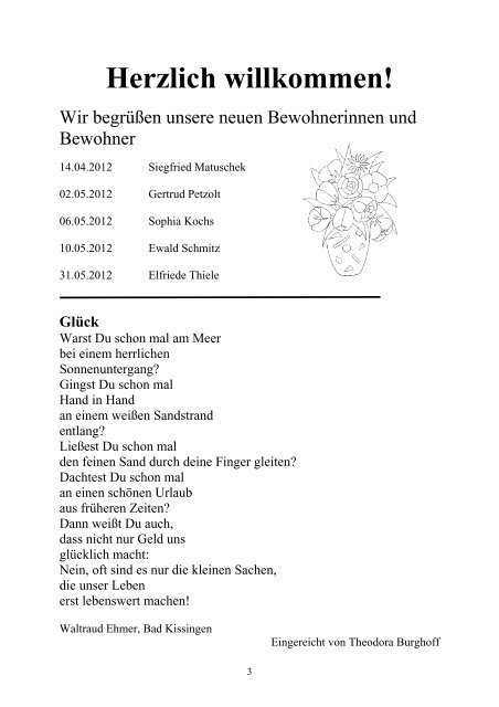 Heimzeitung 2/2012 - Evangelisches Altenzentrum Hückelhoven