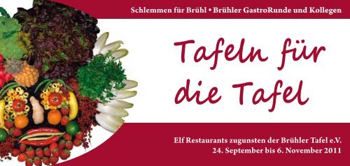 Tafeln für die Tafel - Brühler GastroRunde