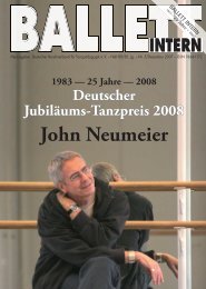 John Neumeier - Deutscher Berufsverband für Tanzpädagogik