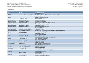 Dachdeckermeister Torsten Neumann Email - info@dachdeckerei ...