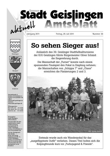 „Engele“ Am Sonntag, 31. Juli 2011 - Stadt Geislingen