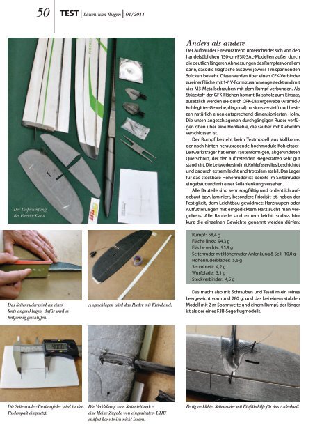 test | bauen und fliegen - Podivin Composite Modellbau